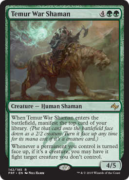 Temur War Shaman (Fate Reforged) Light Play Foil