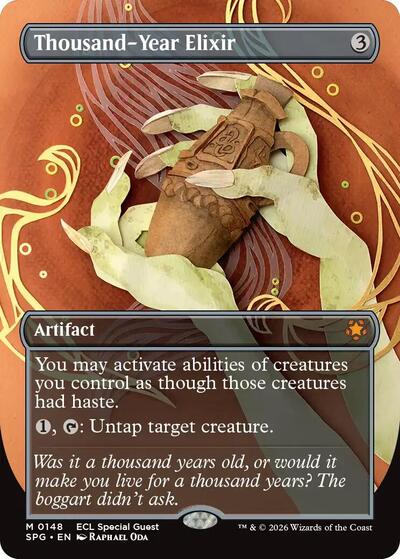 Thousand-Year Elixer (Borderless) (Special Guests) Light Play Foil