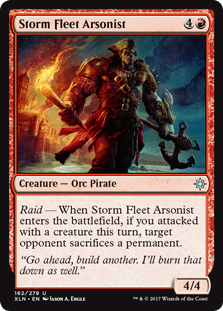 Storm Fleet Arsonist (Ixalan) Light Play