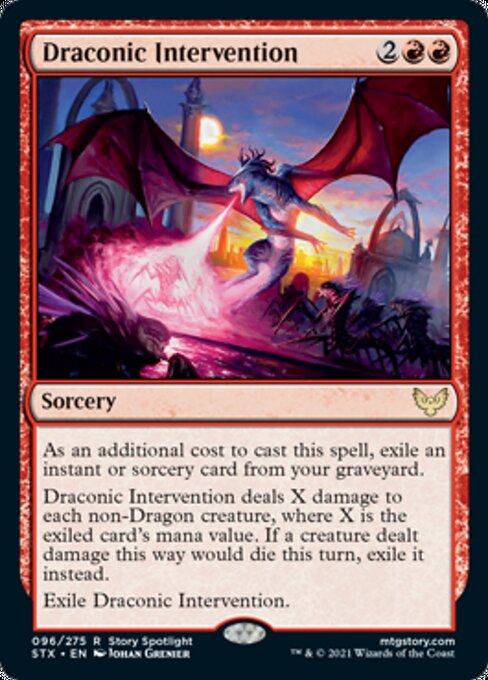 Draconic Intervention (Strixhaven) Light Play