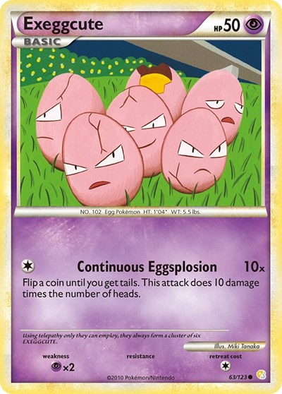 Exeggcute (HeartGold SoulSilver) Medium Play