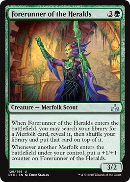 Forerunner of the Heralds (Rivals of Ixalan) Light Play