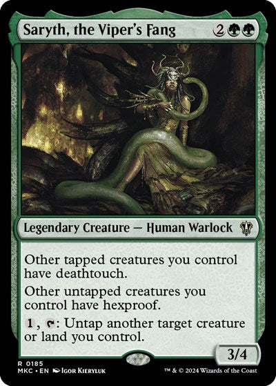 Saryth, the Viper's Fang (Commander: Murders at Karlov Manor) Light Play
