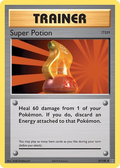 Super Potion (XY - Evolutions) Damaged / Poor Reverse Holofoil