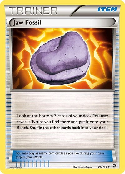 Jaw Fossil (XY - Furious Fists) Medium Play