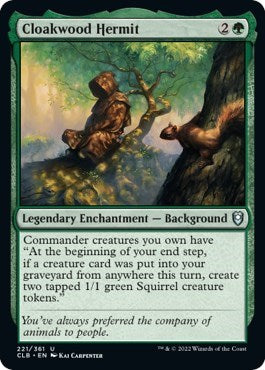 Cloakwood Hermit (Commander Legends: Battle for Baldur's Gate) Light Play
