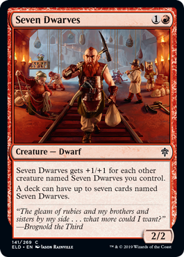 Seven Dwarves (Throne of Eldraine) Light Play