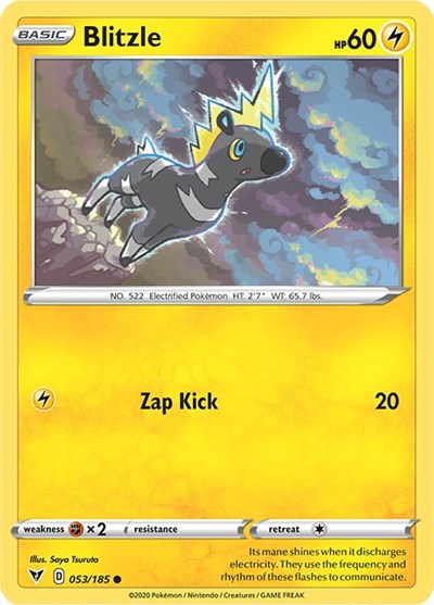 Blitzle (SWSH04: Vivid Voltage) Light Play Reverse Holofoil