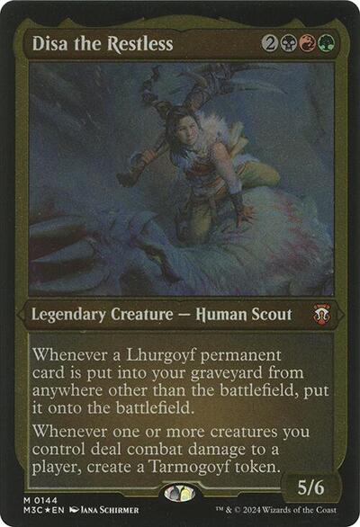 Disa the Restless (Display Commander) - Thick Stock (Commander: Modern Horizons 3) Light Play Foil