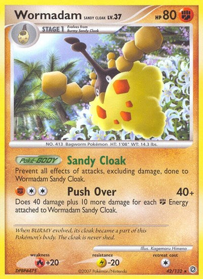 Wormadam Sandy Cloak (Secret Wonders) Medium Play Reverse Holofoil
