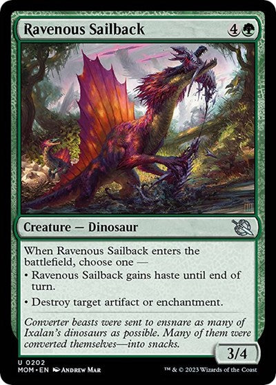 Ravenous Sailback (March of the Machine) Light Play Foil