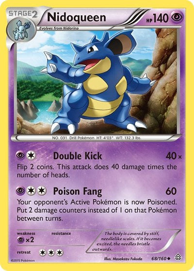 Nidoqueen (XY - Primal Clash) Light Play