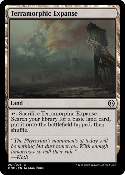 Terramorphic Expanse (Phyrexia: All Will Be One) Light Play