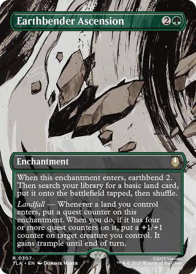 Earthbender Ascension (Borderless) (Avatar: The Last Airbender) Light Play Foil