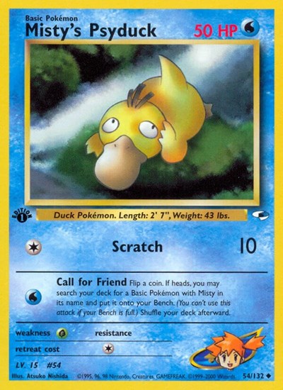Misty's Psyduck (Gym Heroes) Heavy Play Unlimited
