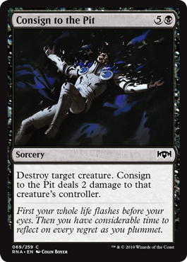 Consign to the Pit (Ravnica Allegiance) Light Play