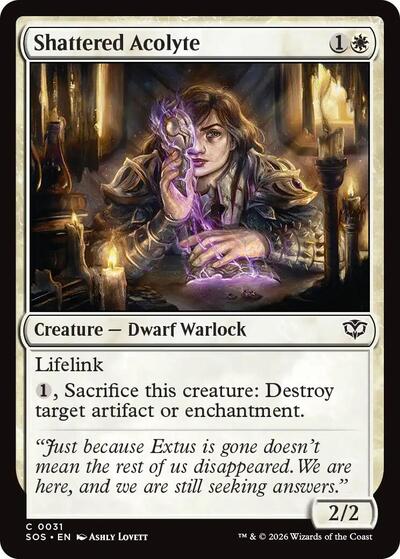 Shattered Acolyte (Secrets of Strixhaven) Light Play