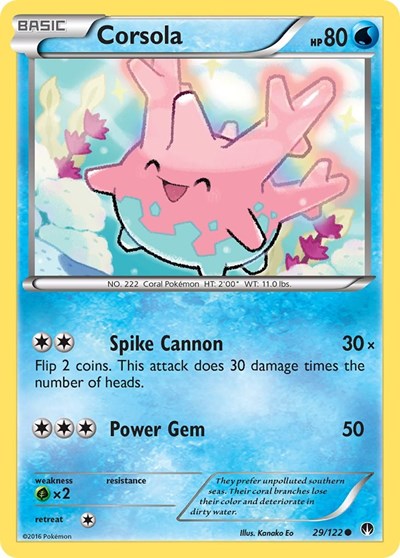 Corsola (XY - BREAKpoint) Medium Play