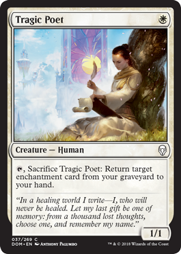Tragic Poet (Dominaria) Light Play Foil