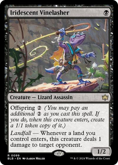Iridescent Vinelasher (Promo Pack: Bloomburrow) Light Play