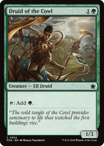 Druid of the Cowl (Foundations) Light Play