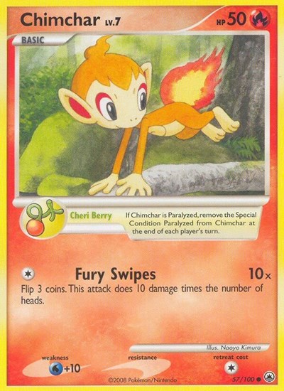 Chimchar (57) (Majestic Dawn) Medium Play