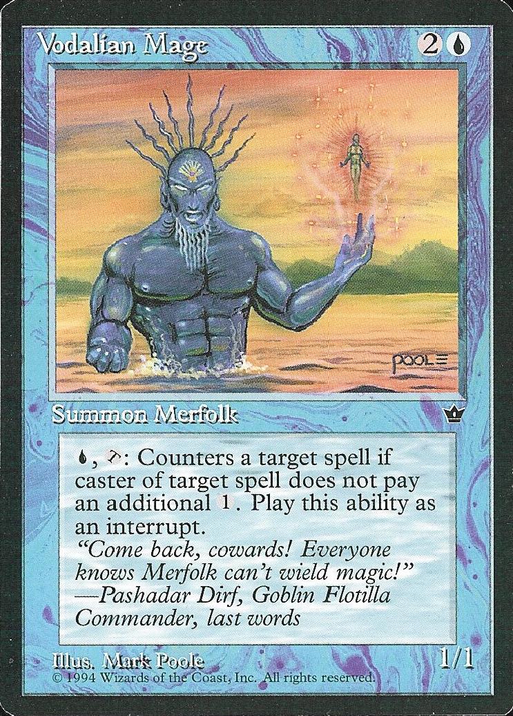 Vodalian Mage (Poole) (Fallen Empires) Light Play