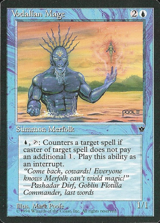 Vodalian Mage (Poole) (Fallen Empires) Light Play
