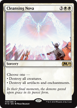 Cleansing Nova (Magic 2019 Core Set) Light Play