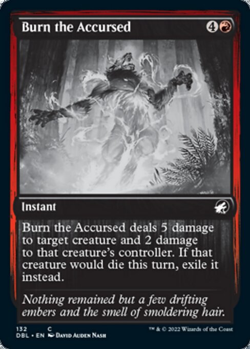 Burn the Accursed (Innistrad: Double Feature) Light Play