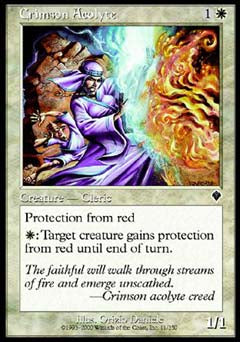 Crimson Acolyte (Invasion) Medium Play