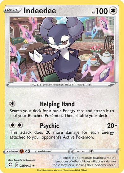 Indeedee (Shining Fates) Light Play Reverse Holofoil