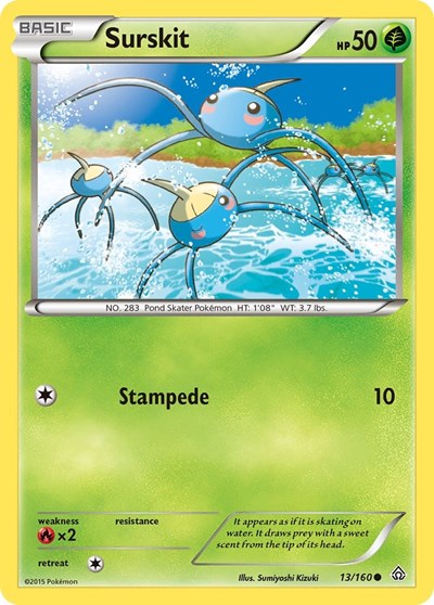 Surskit (XY - Primal Clash) Damaged / Poor