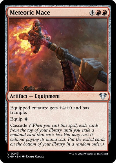 Meteoric Mace (Commander Masters) Light Play