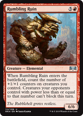 Rumbling Ruin (Ravnica Allegiance) Light Play