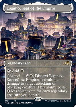 Eiganjo, Seat of the Empire (Borderless) (Kamigawa: Neon Dynasty) Medium Play Foil