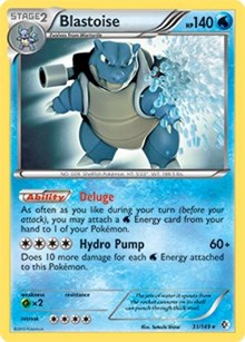 Blastoise - 31/149 (BW Boundaries Crossed) (Deck Exclusives) Damaged / Poor