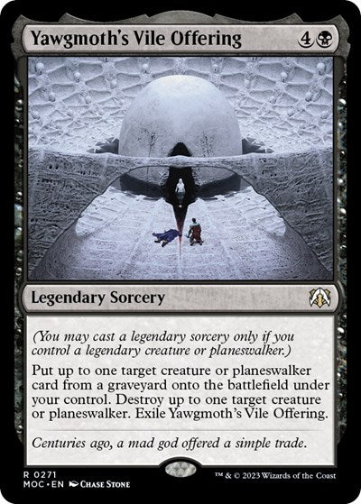 Yawgmoth's Vile Offering (Commander: March of the Machine) Light Play