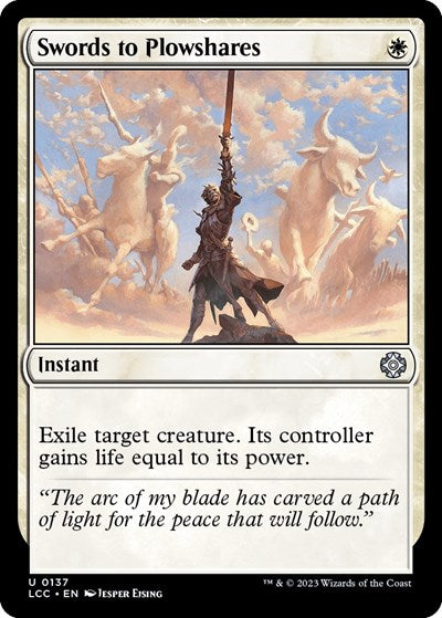 Swords to Plowshares (Commander: The Lost Caverns of Ixalan) Light Play