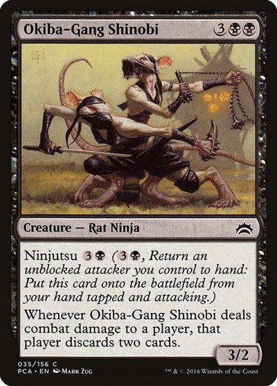 Okiba-Gang Shinobi (Planechase Anthology) Light Play