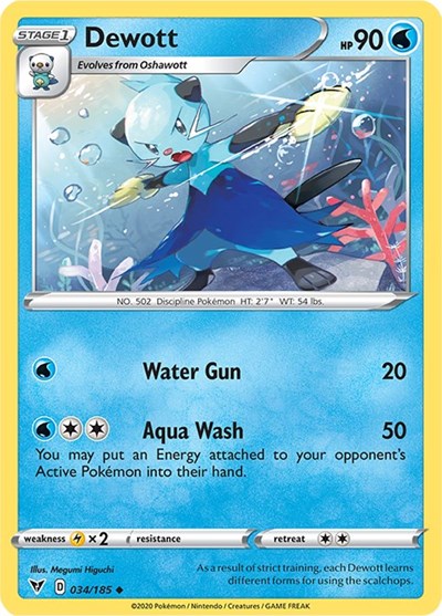 Dewott (SWSH04: Vivid Voltage) Light Play