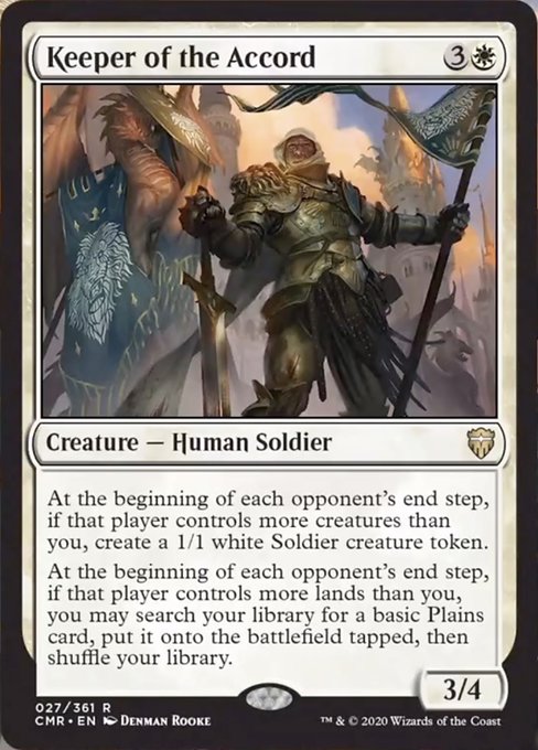 Keeper of the Accord (Commander Legends) Light Play