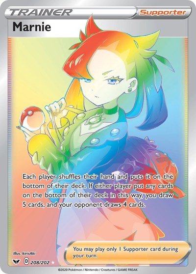 Marnie (Secret) (SWSH01: Sword & Shield Base Set) Light Play Holofoil