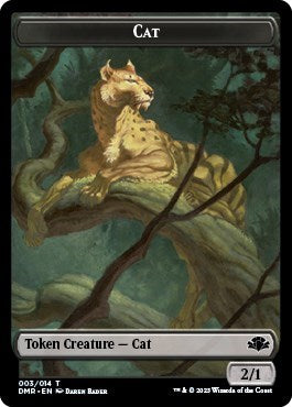 Cat Token (003) (Dominaria Remastered) Light Play