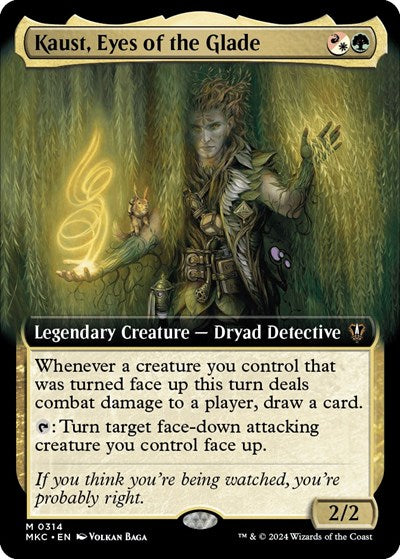 Kaust, Eyes of the Glade (Extended Art) (Commander: Murders at Karlov Manor) Light Play Foil