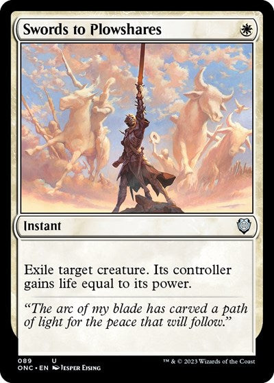 Swords to Plowshares (Commander: Phyrexia: All Will Be One) Light Play