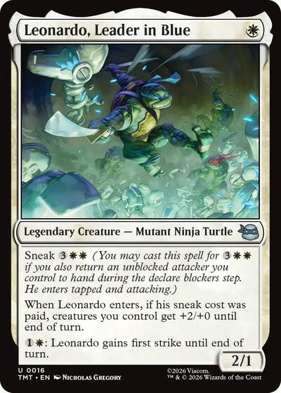 Leonardo, Leader in Blue (Teenage Mutant Ninja Turtles) Light Play