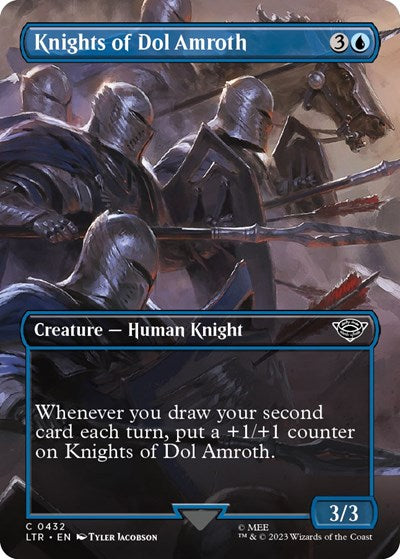 Knights of Dol Amroth (Borderless) (Universes Beyond: The Lord of the Rings: Tales of Middle-earth) Light Play Foil