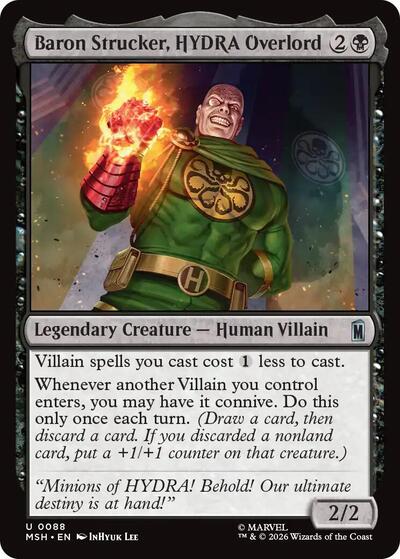 Baron Strucker, HYDRA Overlord (Marvel Super Heroes) Light Play Foil
