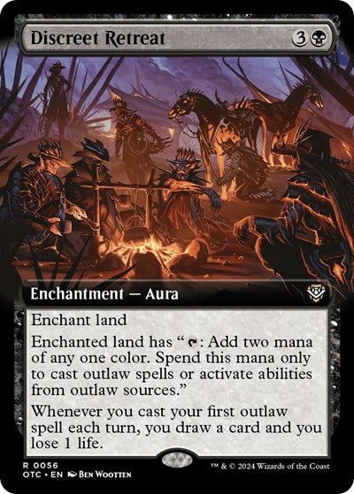 Discreet Retreat (Extended Art) (Commander: Outlaws of Thunder Junction) Light Play